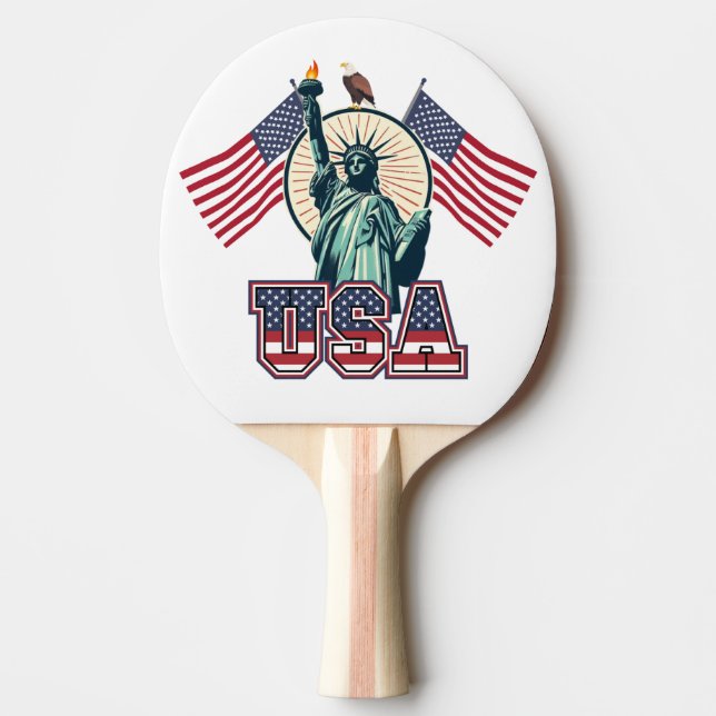 Vintage, Statue of Liberty  Ping Pong Paddle (Front)