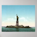 Vintage America poster, Statue of Liberty 1905
