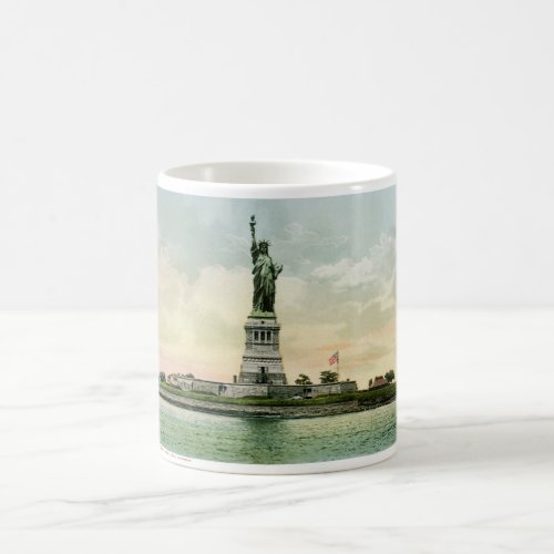 Vintage Statue of Liberty Poster New York Coffee Mug