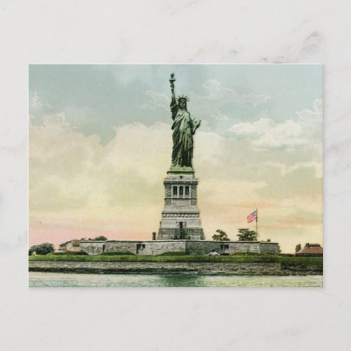 Vintage Statue of Liberty Poster New York Postcard