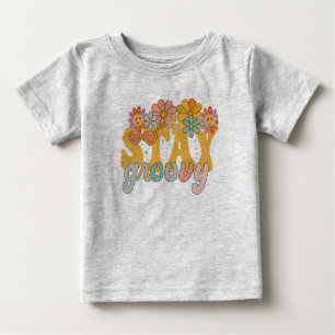 Vintage Stay Groovy Flower Power Tee