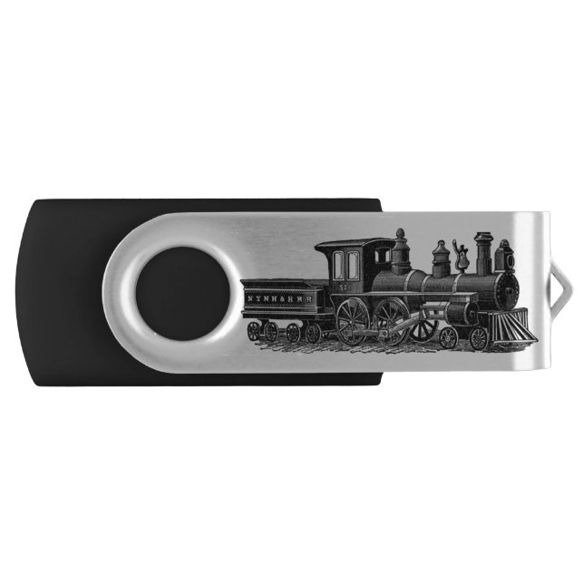 Vintage Steam Engine Flash Drive (Front)