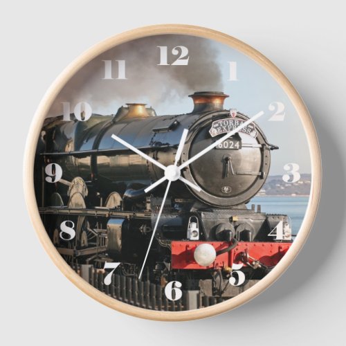 Vintage steam engine GWR King Class King Edward I  Clock
