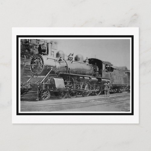 Vintage Steam Engine Locomotive Railroad Postcard