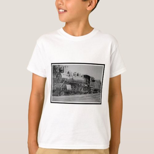 Vintage Steam Engine Railroad Train T_Shirt