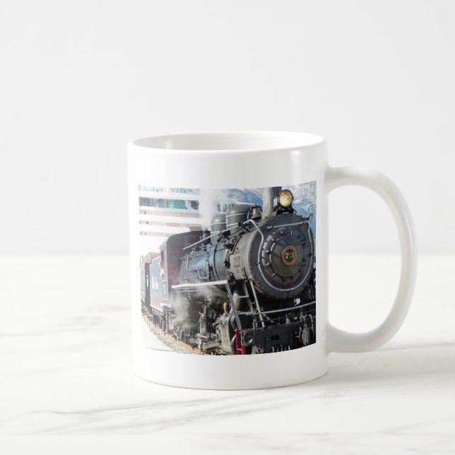 Vintage Steam Locomotive Coffee Mug (Right)