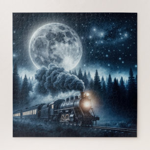 Vintage Steam Locomotive Jigsaw Puzzle