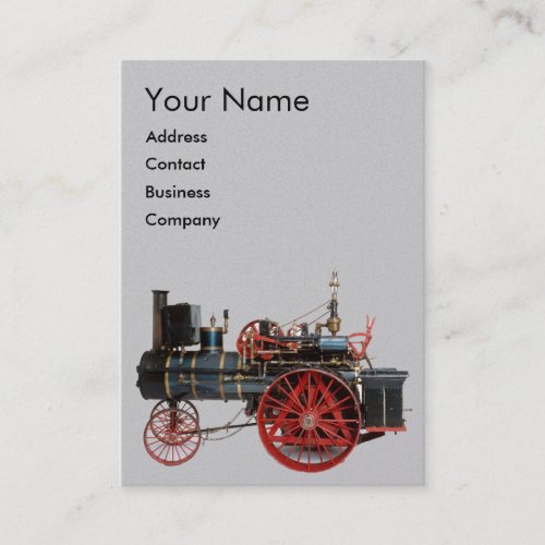 VINTAGE STEAM LOCOMOTIVE MONOGRAM BUSINESS CARD