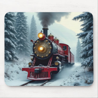 Vintage Steam Locomotive Mouse Pad