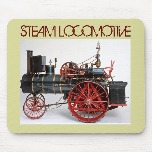 VINTAGE STEAM LOCOMOTIVE MOUSE PAD (Front)