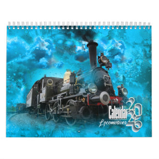 Vintage Steam Locomotives Calendar