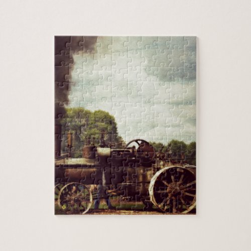 Vintage Steam Power Vintage Tractor Jigsaw Puzzle