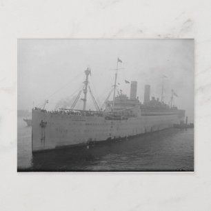 Vintage Steam Ship Postcard