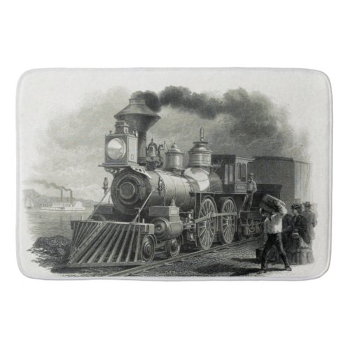 Vintage Steam Train Bath Mat