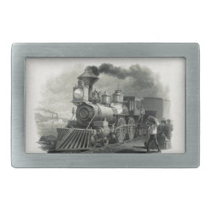 Vintage Steam Train Belt Buckle