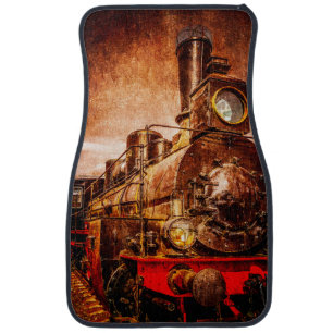 Vintage steam train car mat
