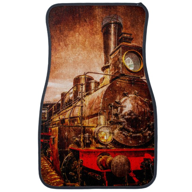 Vintage steam train car mat (Front)