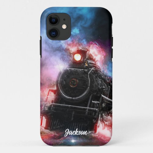 Vintage  Steam Train  Engine  iPhone 11 Case