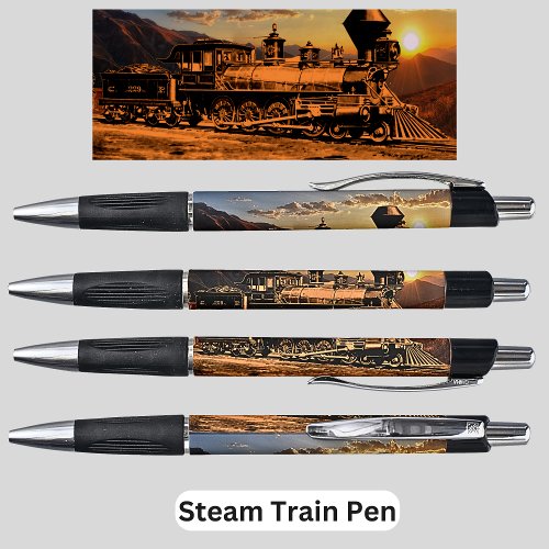 Vintage Steam Train Engine CPRR 229  Railroad Pen