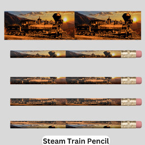 Vintage Steam Train Engine CRRR 229 Railroad Pencil