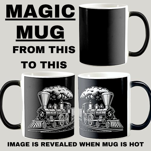 Vintage Steam Train Engine      Magic Morphing Mug