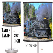 Vintage Steam Train Engine Table Lamp