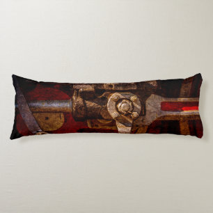 Vintage steam train gear body pillow