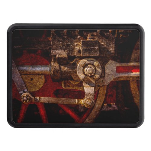 Vintage steam train gear tow hitch cover