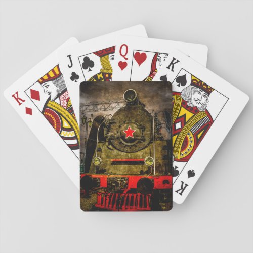 Vintage Steam Train _ Heavy Duty Playing Cards