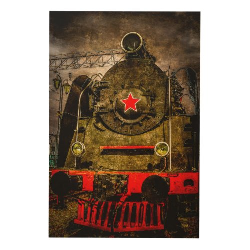 Vintage Steam Train _ Heavy Duty Wood Wall Decor