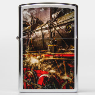 Vintage Steam Train - In Steam Zippo Lighter