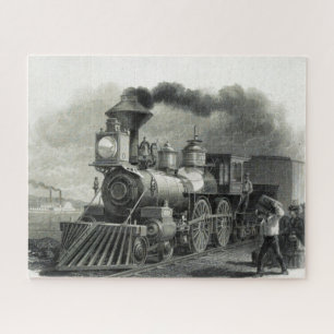 Vintage Steam Train Jigsaw Puzzle