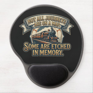 Vintage Steam Train Journey - Not All Journeys Are Gel Mouse Pad