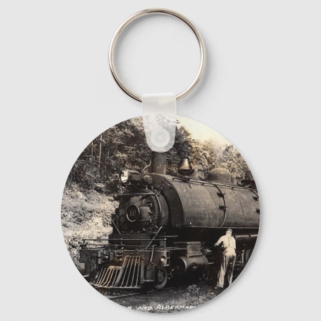 Vintage-Steam Train Keychain (Front)