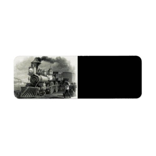 Vintage Steam Train Label