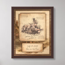 Vintage Steam Train / Locomotive Art. Driver Gift