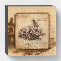 Vintage Steam Train / Locomotive Art. Driver Gift