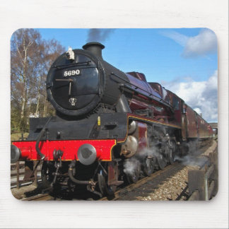 Vintage steam train mouse pad