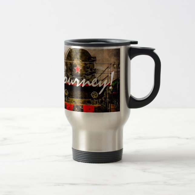 Vintage Steam Train - On The Sidelines Travel Mug (Right)