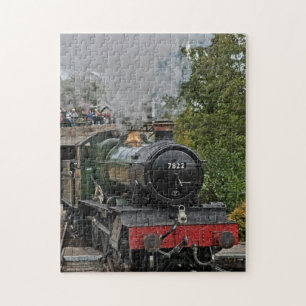 Vintage Steam Train Photo Jigsaw Puzzle