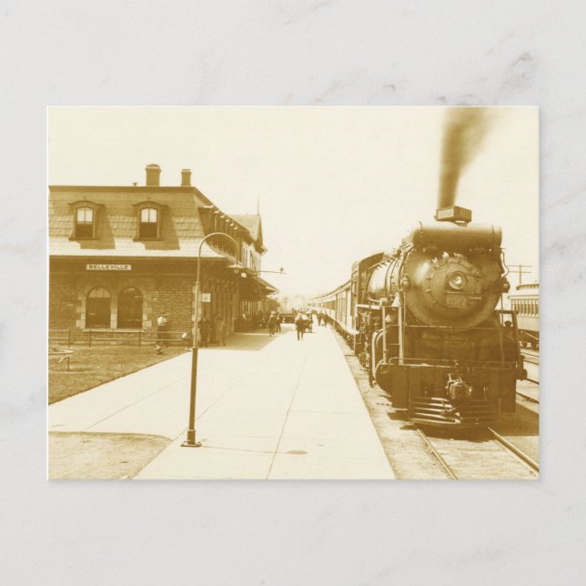 Vintage Steam Train Postcard (Front)