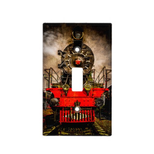 Vintage Steam Train _ Wheels of Iron Light Switch Cover