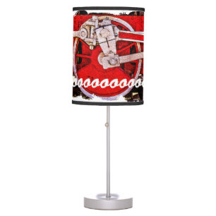 Vintage Steam Train Wheels Table Lamp