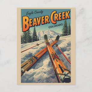 vintage Steamboat Springs Colorado rivers gifts Ho Holiday Postcard