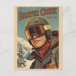 vintage Steamboat Springs Colorado rivers gifts Ho Holiday Postcard