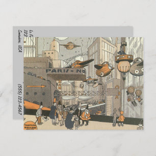 Vintage Steampunk Bon Voyage Party Invitation