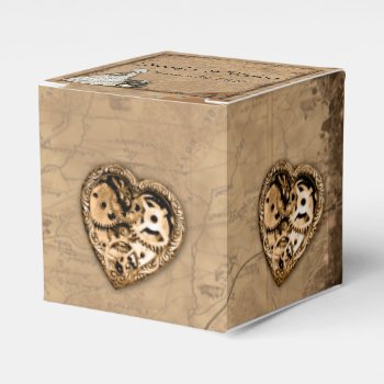 Vintage Steampunk Bride Wedding Favor Box by NoteableExpressions at Zazzle