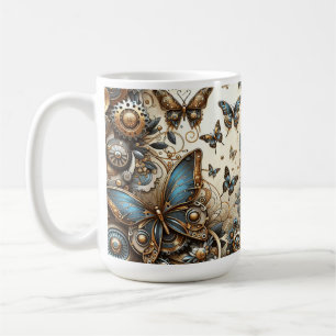Vintage Steampunk Butterflies Coffee Mug