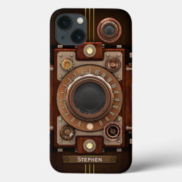 Vintage Steampunk Camera #1C iPhone 13 Case