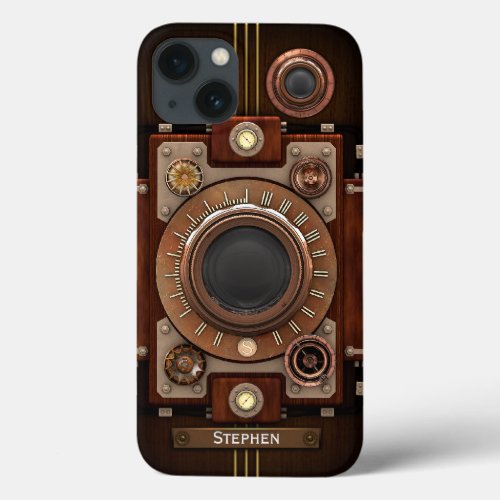 Vintage Steampunk Camera 1C iPhone 13 Case